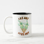 Hallows Creamy Screamy Witchy Boo Scary Halloween Two-Tone Coffee Mug<br><div class="desc">Hallows Creamy Screamy Witchy Boo Scary Halloween. Halloween Festival Classic Mug, Ghost Tees, Monster t-shirts, Spirit Horror lovers Hoodies, Women's Day Duvet Covers, Christmas Socks, and Nature tank tops to wear on Mother's Day, Father's Day, and festival holidays. The Colourful designer-fitting outfits are for Festival lovers, Thanksgiving lovers, Halloween festivals,...</div>