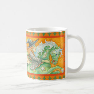 HALLOWS EVE WITCH AND HORSE CLASSIC MUG Orange