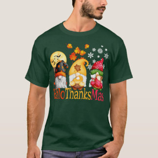 Hallowthanksmas Halloween Thanksgiving Day Christm T-Shirt