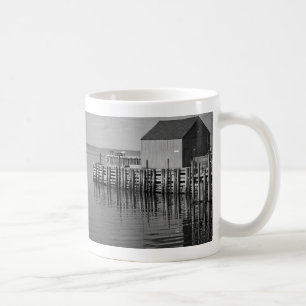 Hall's Harbour Wharf (B&W) Mug