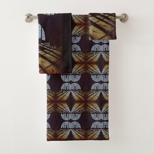 Halls of Freedom, Ellis Island, NYC Bath Towel Set (Insitu)