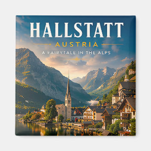 🏔️ Hallstatt Austria Alpine Village Magnet