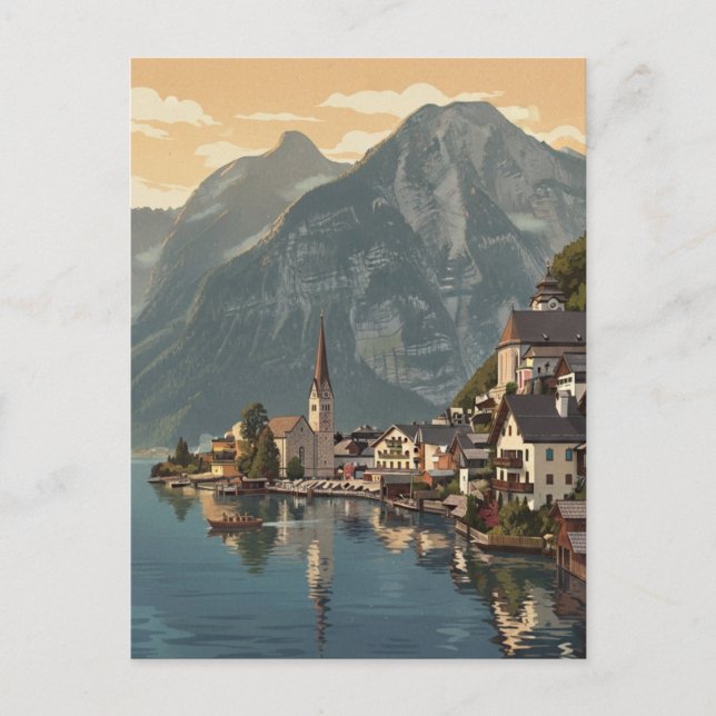 Hallstatt Austria Travel Postcard (Front)