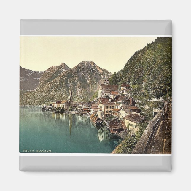 Hallstatt, Upper Austria, Austro-Hungary classic P Magnet (Front)