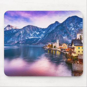Hallstatt village Austria Mouse Pad