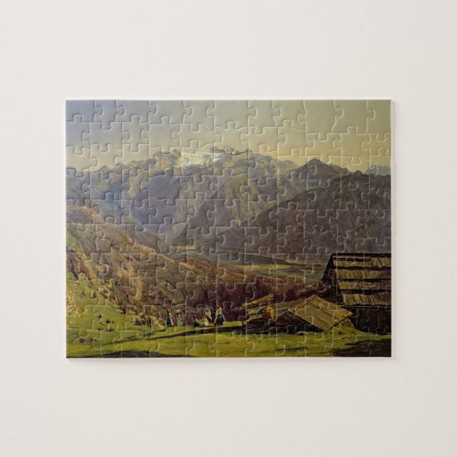 Hallstatter-See (oil on canvas) Jigsaw Puzzle (Horizontal)