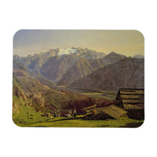Hallstatter-See (oil on canvas) Magnet