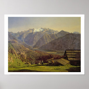 Hallstatter-See (oil on canvas) Poster