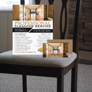 Hallway Floor, Cleaning Service Advertising Flyer