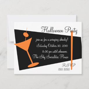 Hallween Martini Time Invitation
