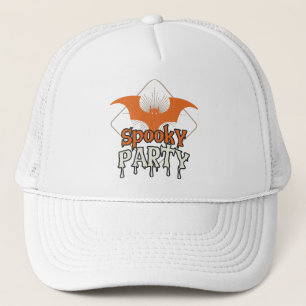 hallween Trucker hat, spooky party baseball hat