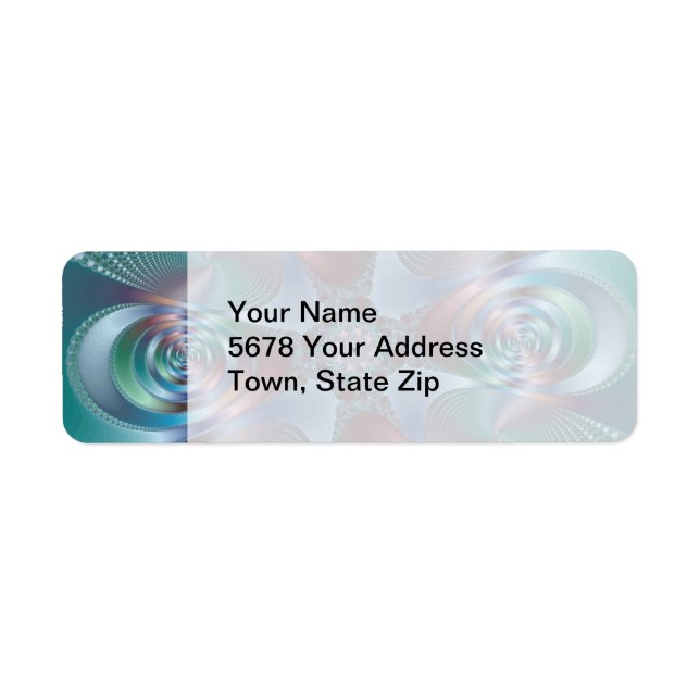 Halo - Fractal Return Address Label (Front)