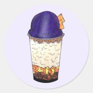 Halo-Halo (Haluhalo) Filipino Hawaiian Shave Ice Classic Round Sticker