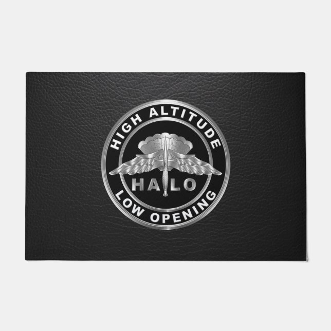 HALO High Altitude Low Opening Wings  Doormat (Front)