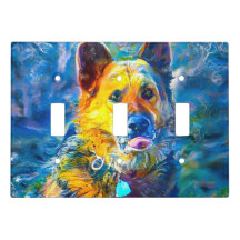 Halo: Portrait of a German Shepherd