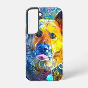 Halo: Portrait of a German Shepherd Samsung Galaxy Case