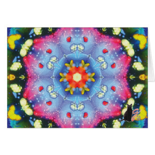 Halogen Kaleidoscope Greeting Card