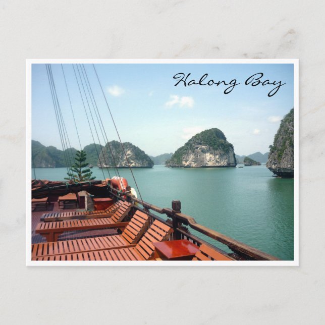 halong bay boat postcard (Front)