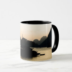 Halong Bay, Sunset, Vietnam Art (Holiday) Mug