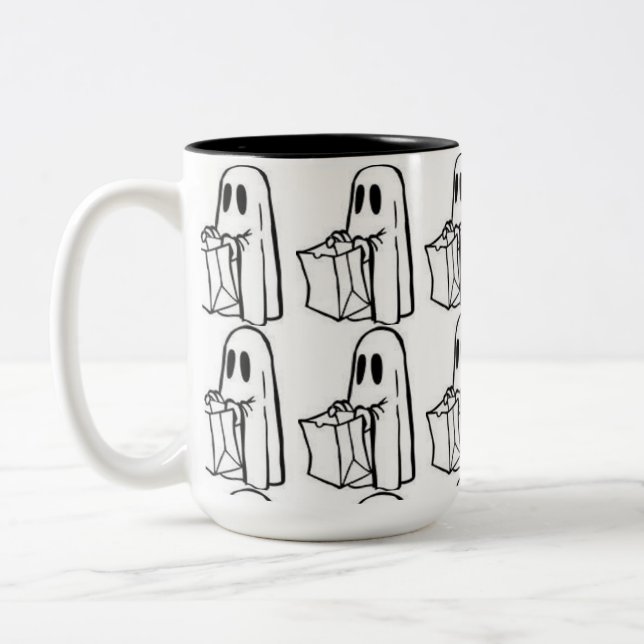HALOWEEN GHOST SCARY MUG (Left)