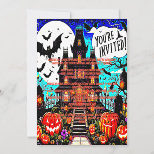 Haloween Pumpkins Invitation