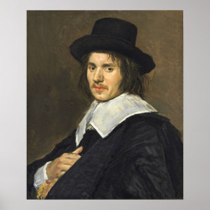 Hals - Portrait Of A Man In A New Hat Poster