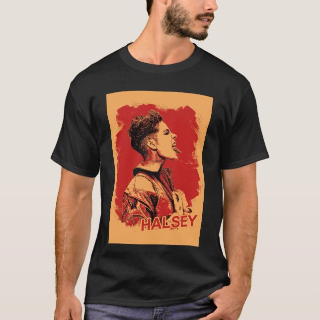 HALSEY ART retro T-Shirt (Front)
