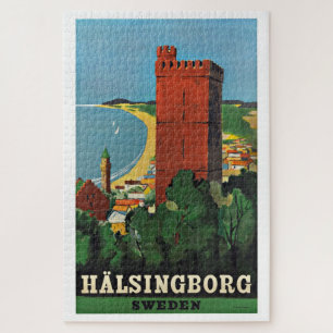 Hälsingborg Sweden Karnan Tower Travel Jigsaw Puzzle
