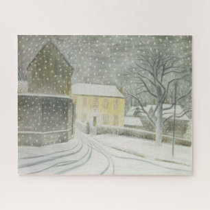 Halstead Road in Snow (by Eric Ravilious) Jigsaw Puzzle