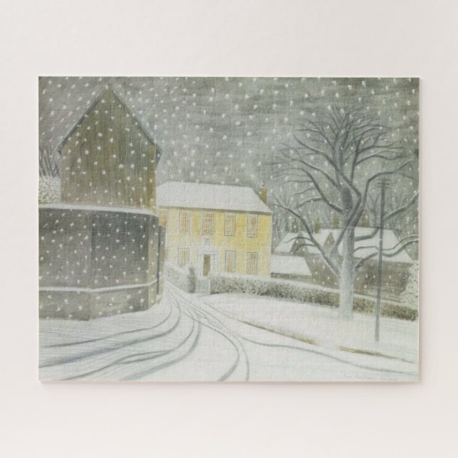 Halstead Road in Snow (by Eric Ravilious) Jigsaw Puzzle (Horizontal)