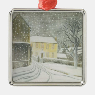 Halstead Road in Snow (by Eric Ravilious) Metal Ornament
