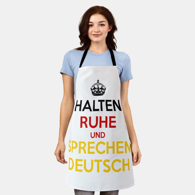Halten Ruhe und Sprechen Deutsch Apron (Worn)