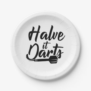 Halve It Darts Paper Plate