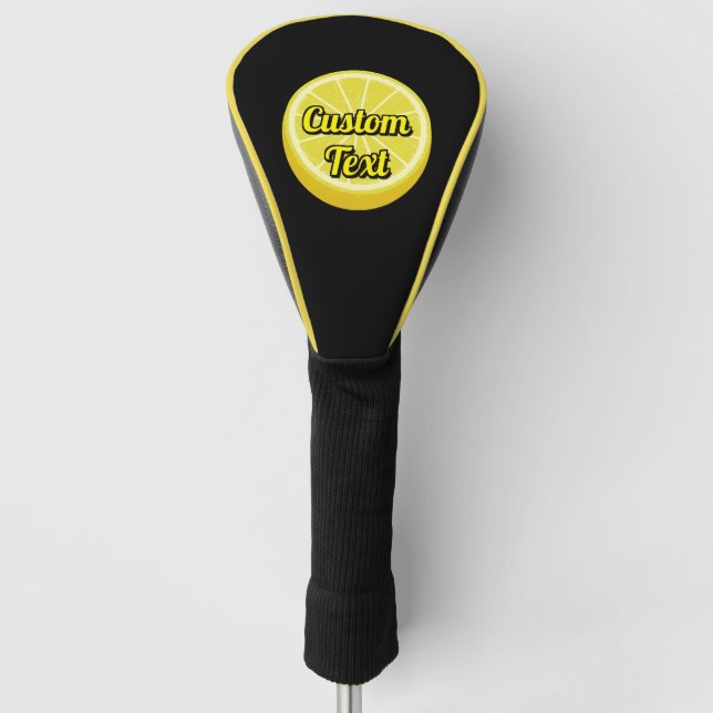 Halve Lemon Golf Head Cover (Front)
