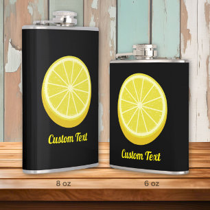 Halve Lemon Hip Flask