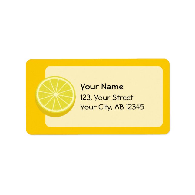 Halve Lemon Label (Front)
