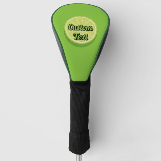 Halve Lime Golf Head Cover (Front)