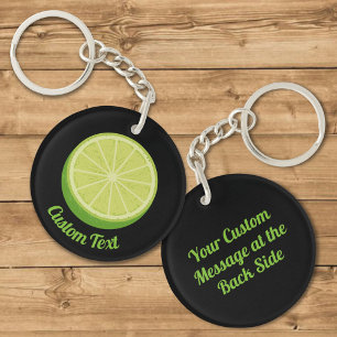 Halve Lime Keychain