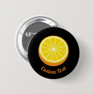 Halve Orange 6 Cm Round Badge