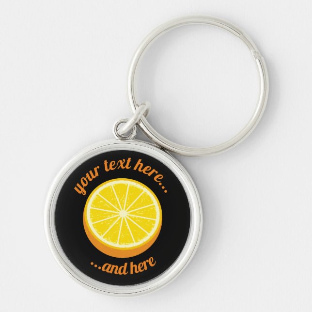 Halve Orange Key Ring (Front)