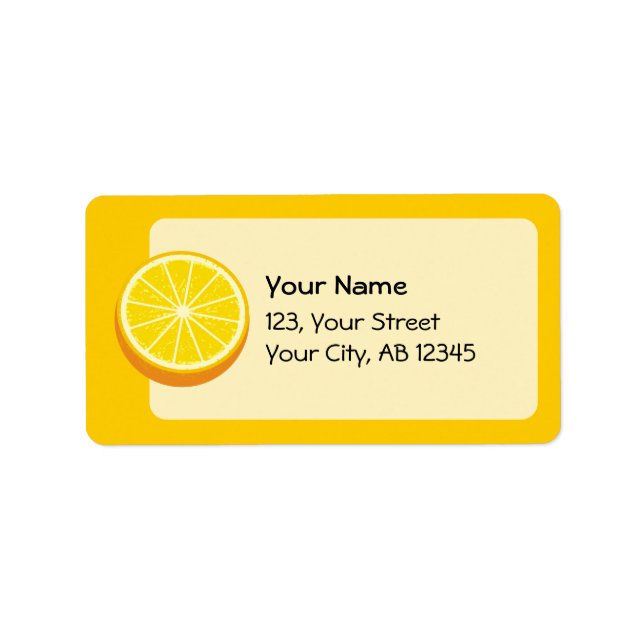 Halve Orange Label (Front)