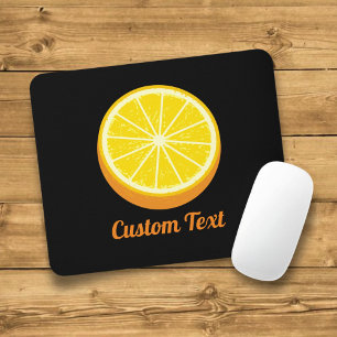 Halve Orange Mouse Pad