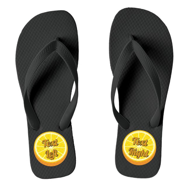 Halve Orange Thongs (Footbed)
