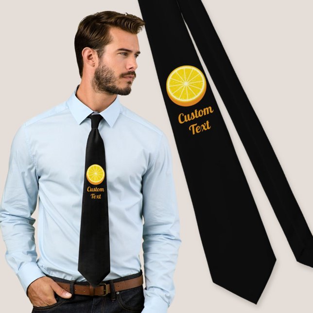 Halve Orange Tie (Creator Uploaded)