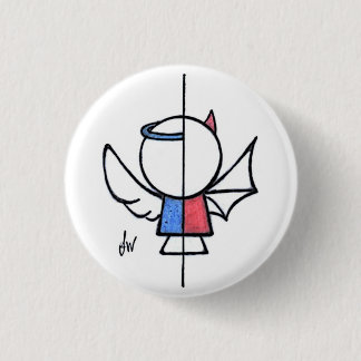 Halves 3 Cm Round Badge