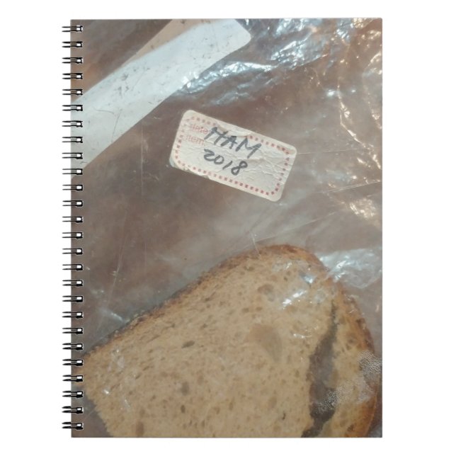 HAM 2018 (slice of bread in bag)  Drawstring Bag Notebook (Front)