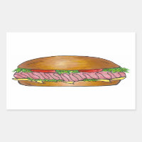 Ham and Cheese Hoagie Grinder Hero Sub Sandwich