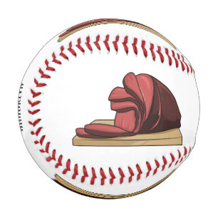 Ham cartoon illustration baseball