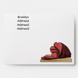 Ham cartoon illustration envelope