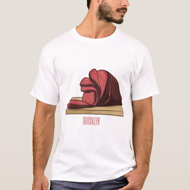 Ham cartoon illustration  T-Shirt (Front)